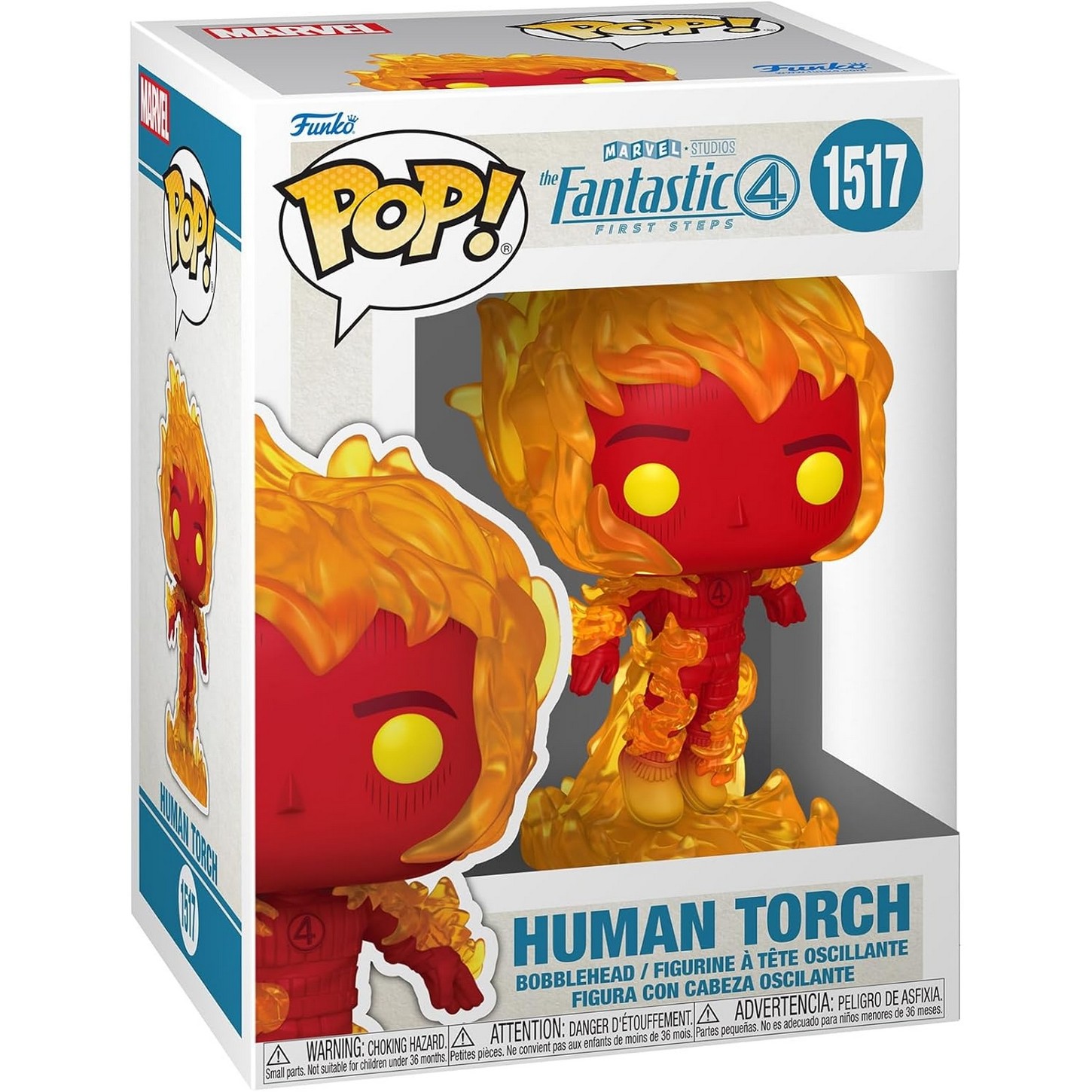 Funko POP ! Marvel Les Quatre Fantastiques - La Torche Humaine 1517